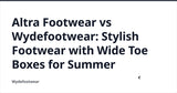 Altra Footwear vs Wydefootwear: Stylish Footwear with Wide Toe Boxes for Summer — Wydefootwear
