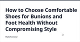 How to Choose Comfortable Shoes for Bunions and Foot Health Without Compromising Style — Wydefootwear